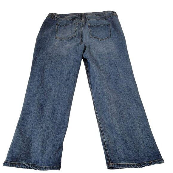 Est 1948 Denim Jeans, Women 16 Curvy, Blue Denim, Straight Leg, Cotton Blend,GUC - Picture 4 of 12